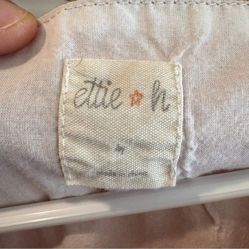 Ellie + H Cotton Elowen Dress in Pumpkin Stripe‎ 4T